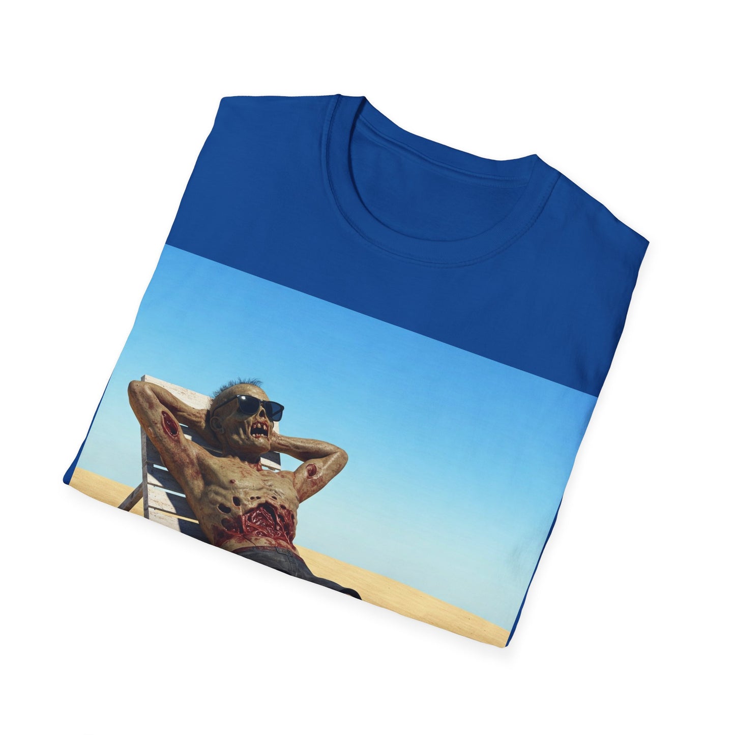UK - Relaxed Vibes Unisex Softstyle T-Shirt - Beach Chill Design