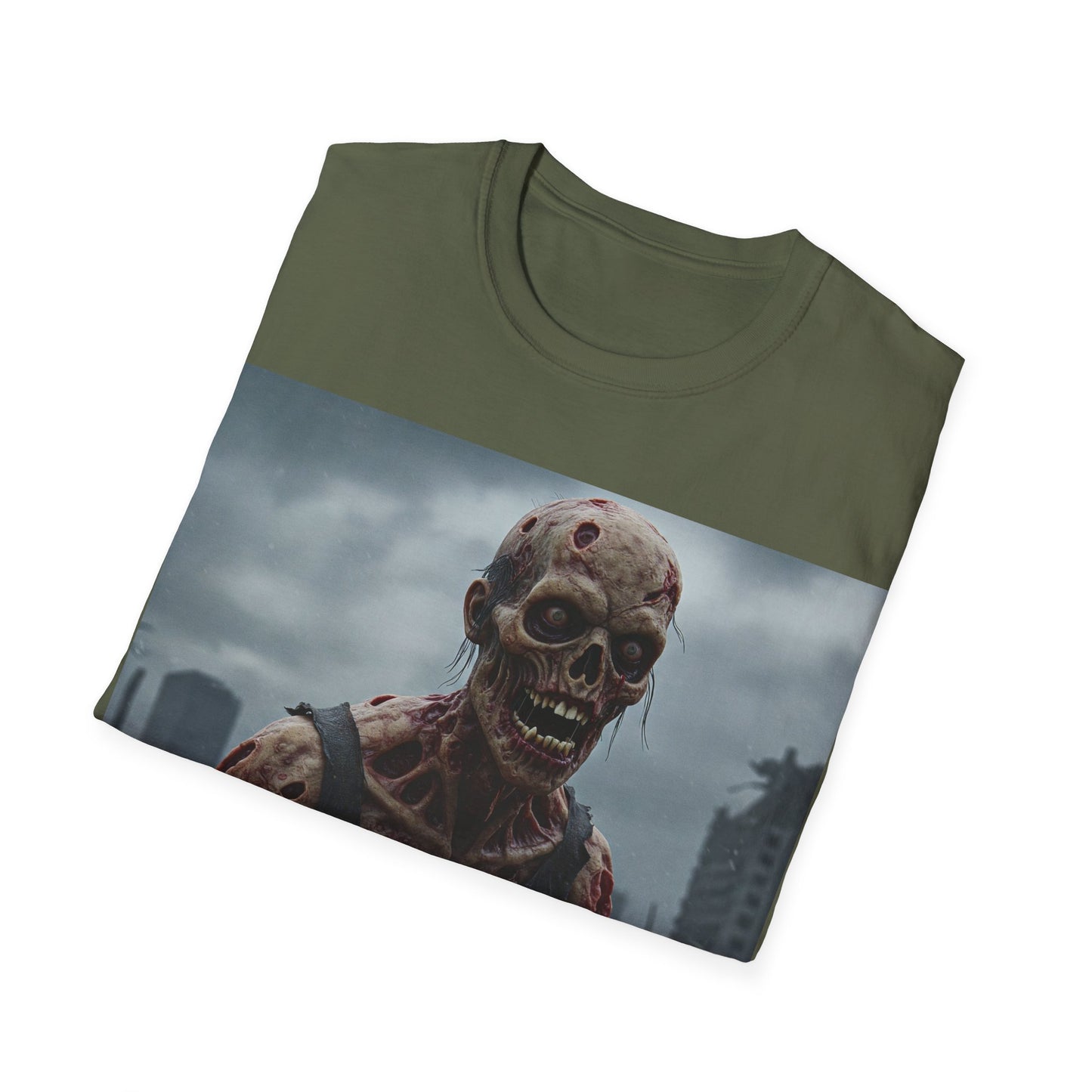 UK - Zombie Apocalypse Apocalyptic Portrait Tee: A Vision of Decay