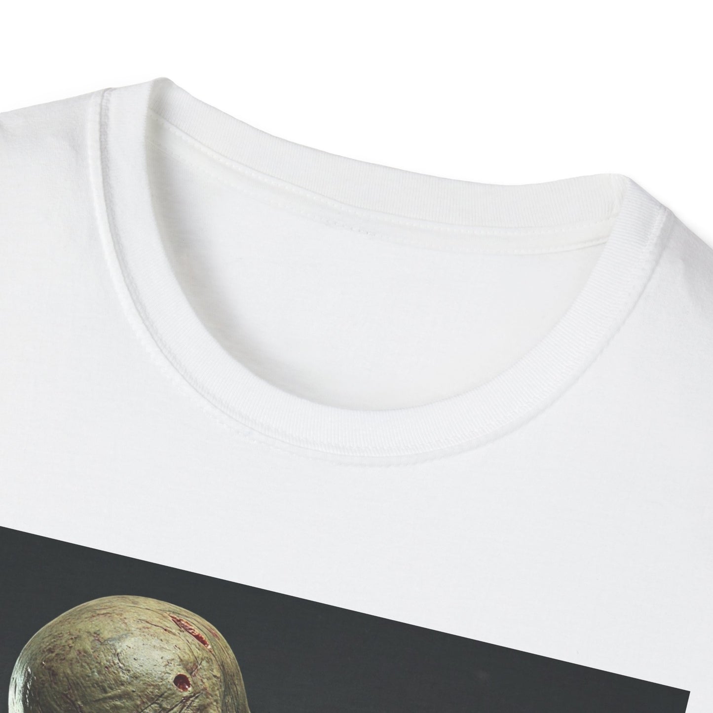 Apocalyptic Portrait Tee, bold, decaying zombie graphic