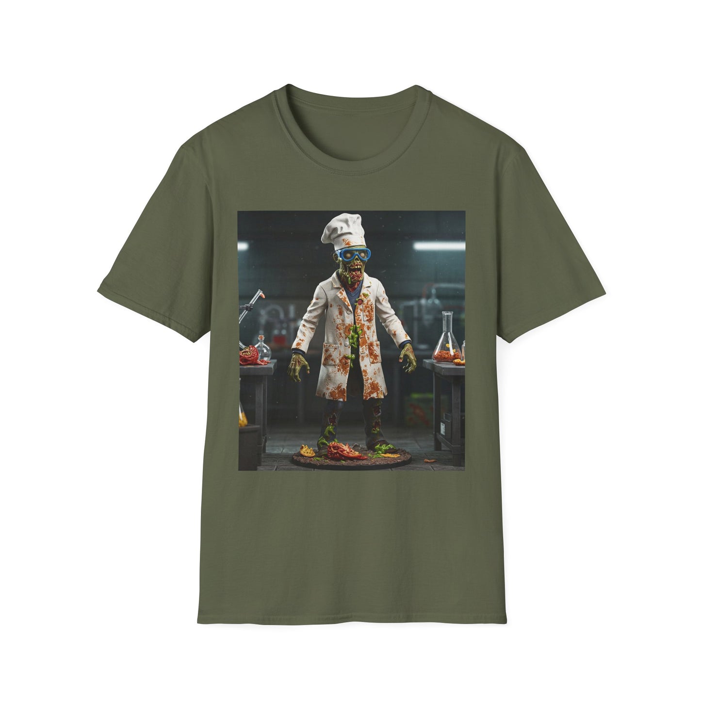 Zombie Chef Unisex Softstyle T-Shirt - Fun Halloween Casualwear
