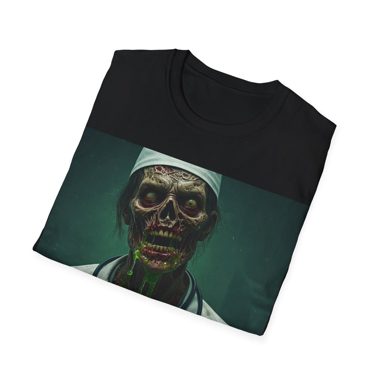 UK - Zombie Doctor Unisex Softstyle T-Shirt - Perfect for Halloween and Horror Fans