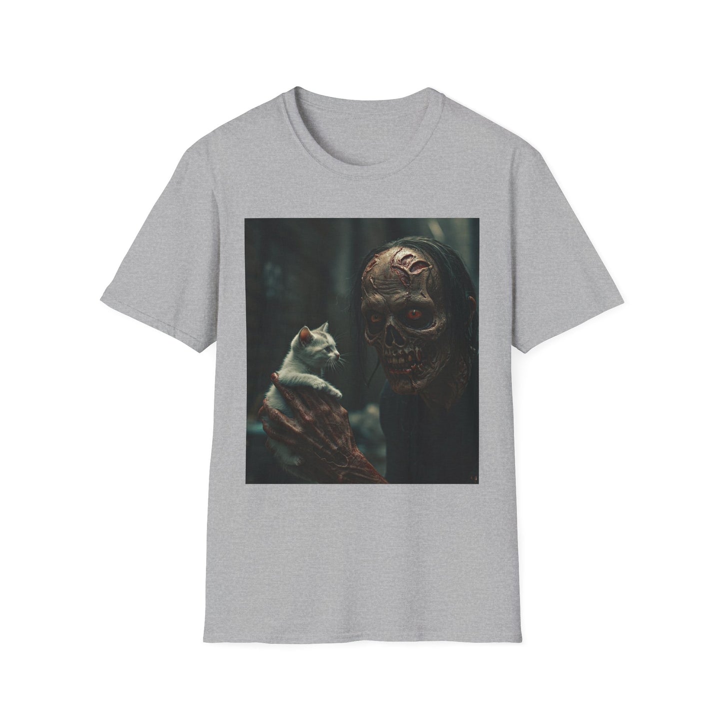 Apocalyptic Portrait Tee, bold, decaying zombie graphic