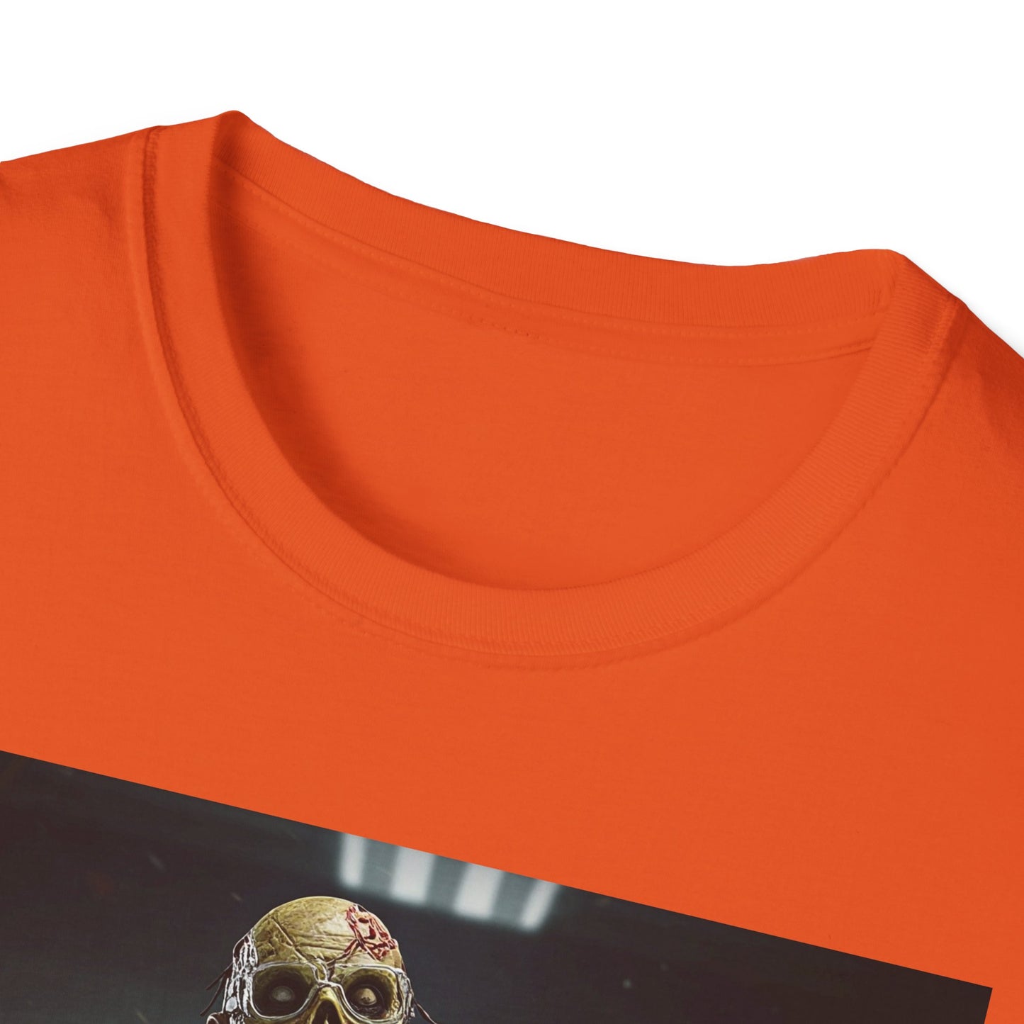 Zombie Scientist Unisex Softstyle T-Shirt - Perfect for Halloween and Horror Fans