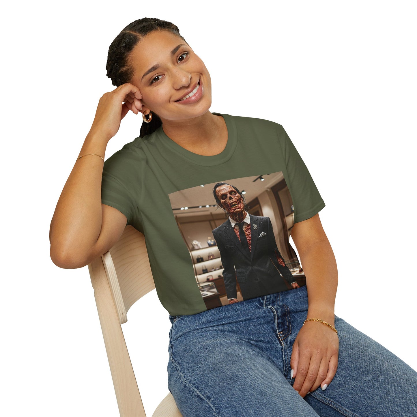 Creepy Vintage Skull T-Shirt for Halloween