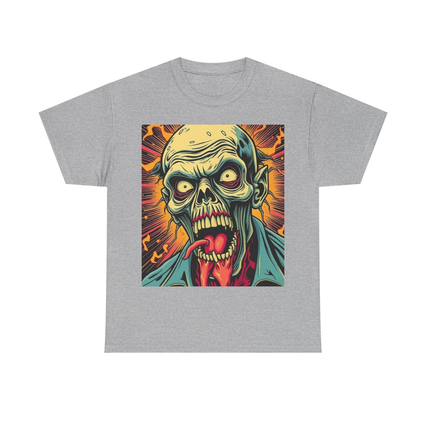 UK - Unisex Zombie Graphic Tee - Heavy Cotton T-Shirt for Horror Fans