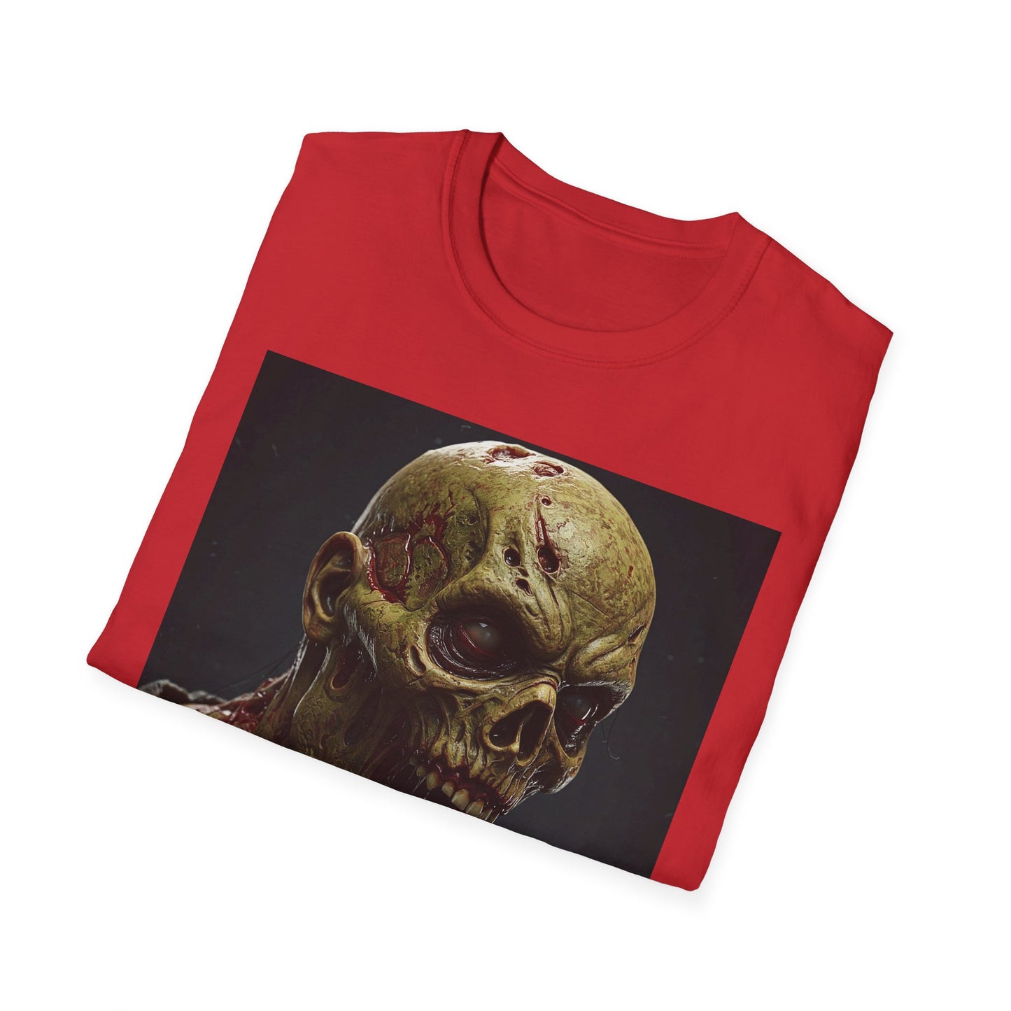 Apocalyptic Portrait Tee, bold, decaying zombie graphic