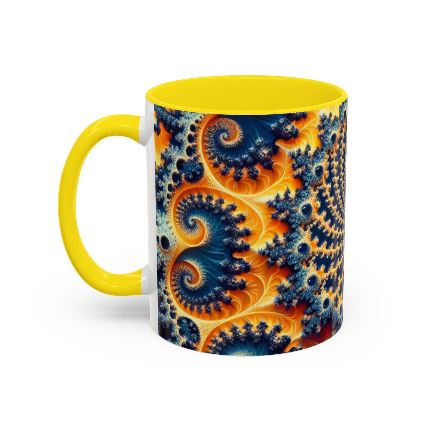 Vibrant Abstract Accent Coffee Mug - Unique 11 & 15oz Design for Art Lovers