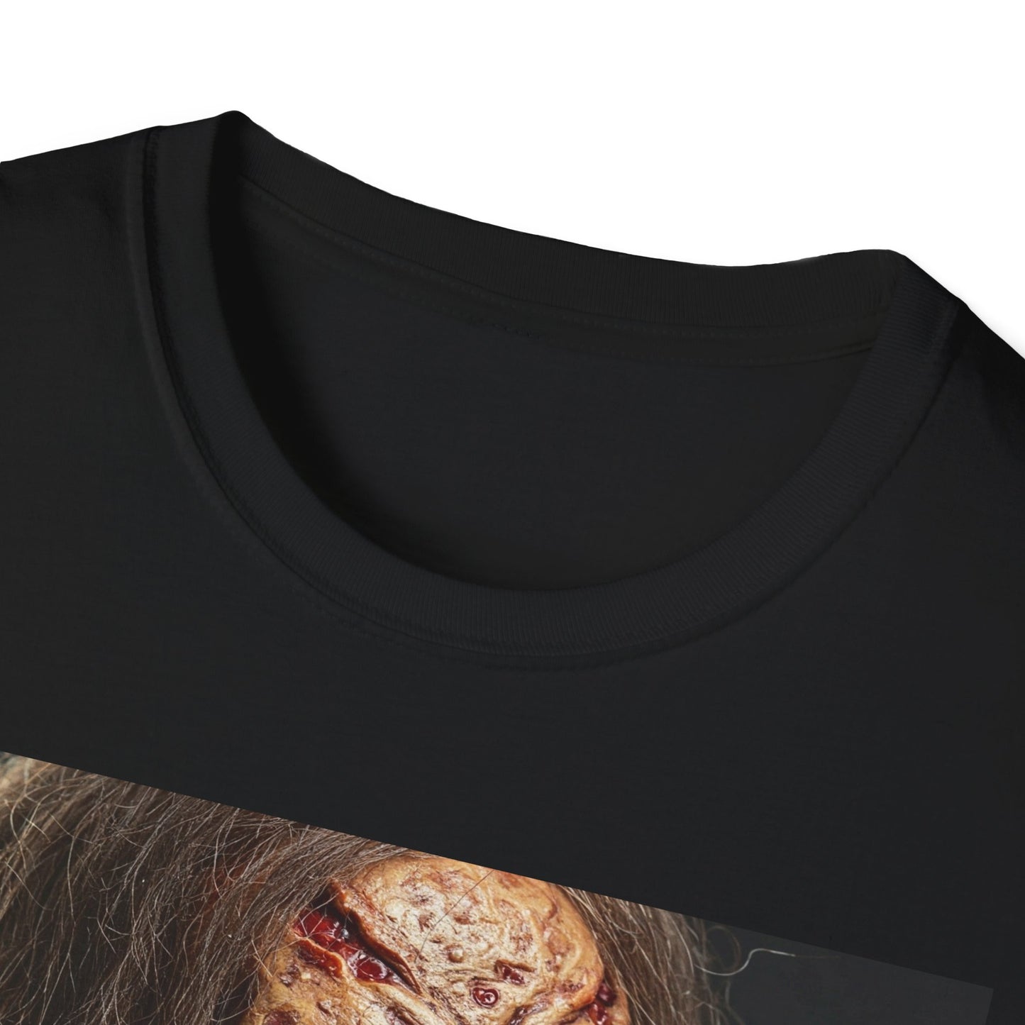 Apocalyptic Portrait Tee, bold, decaying zombie graphic