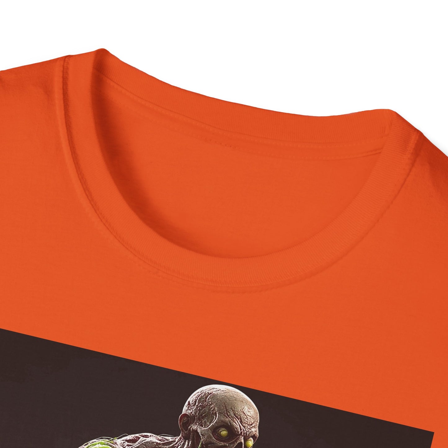Zombie Graphic Unisex Softstyle T-Shirt - Perfect for Halloween and Horror Fans