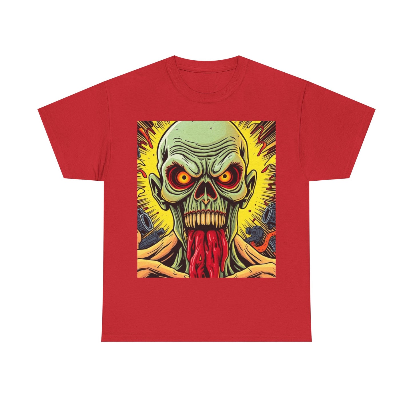 UK - Graphic Unisex Heavy Cotton - Vibrant Zombie Design
