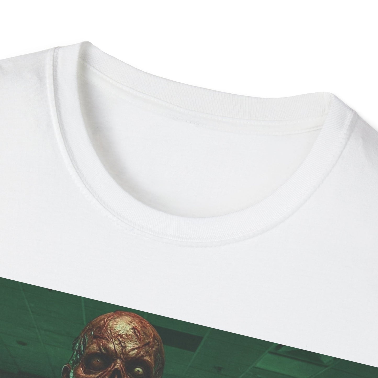 UK - Unisex Softstyle Zombie Graphic Tee - Perfect for Halloween and Horror Fans