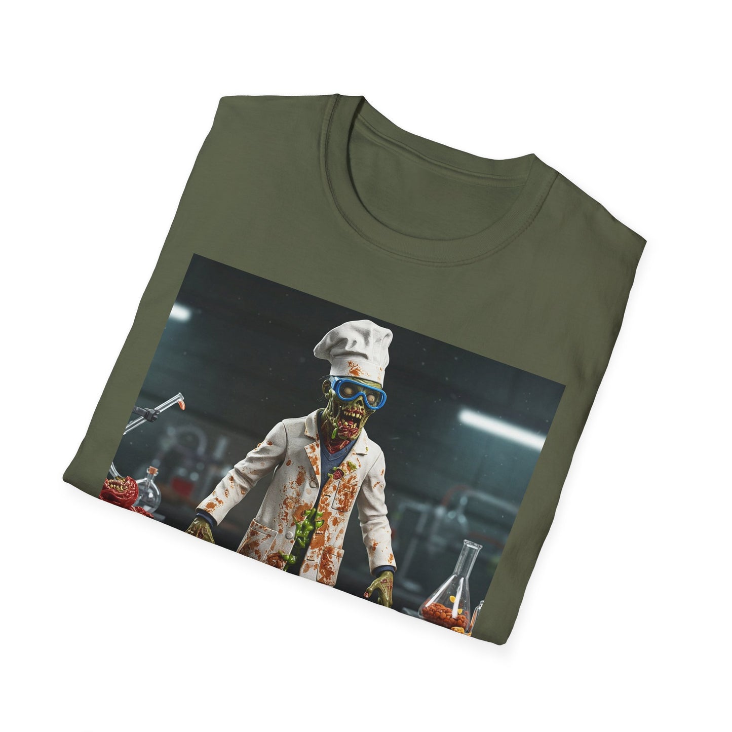 Zombie Chef Unisex Softstyle T-Shirt - Fun Halloween Casualwear