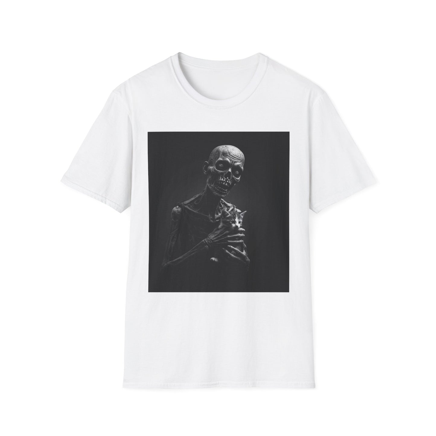 Apocalyptic Portrait Tee, bold, decaying zombie graphic