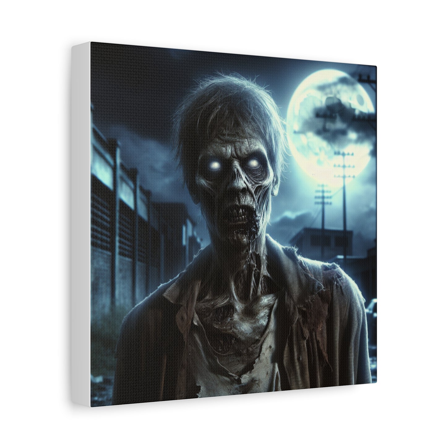 Zombie Wall Art Canvas - Spooky Home Decor
