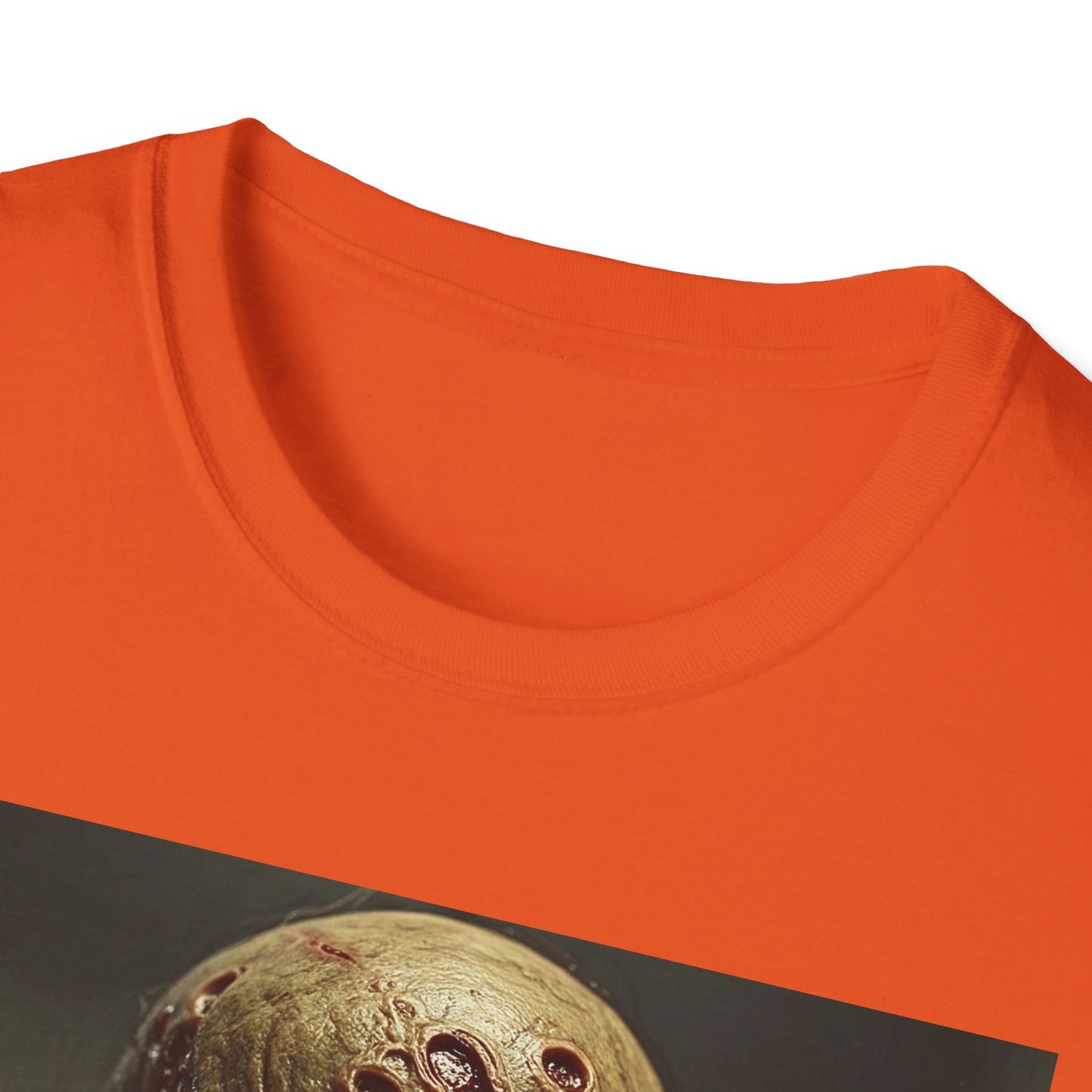 Unisex Softstyle T-Shirt - Creepy Skull Design - Perfect for Halloween or Casual Wear