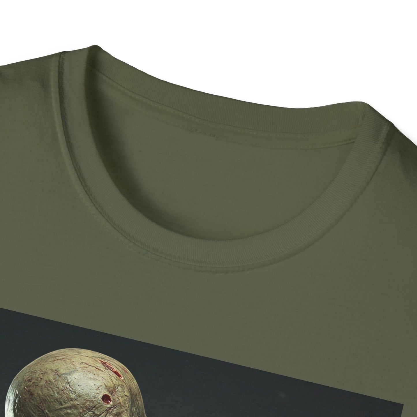 Apocalyptic Portrait Tee, bold, decaying zombie graphic