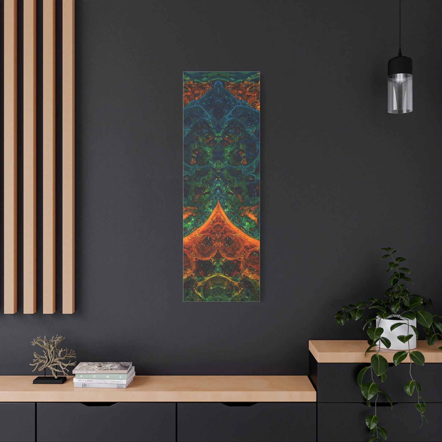 Vibrant Abstract Fractal Art Canvas Print