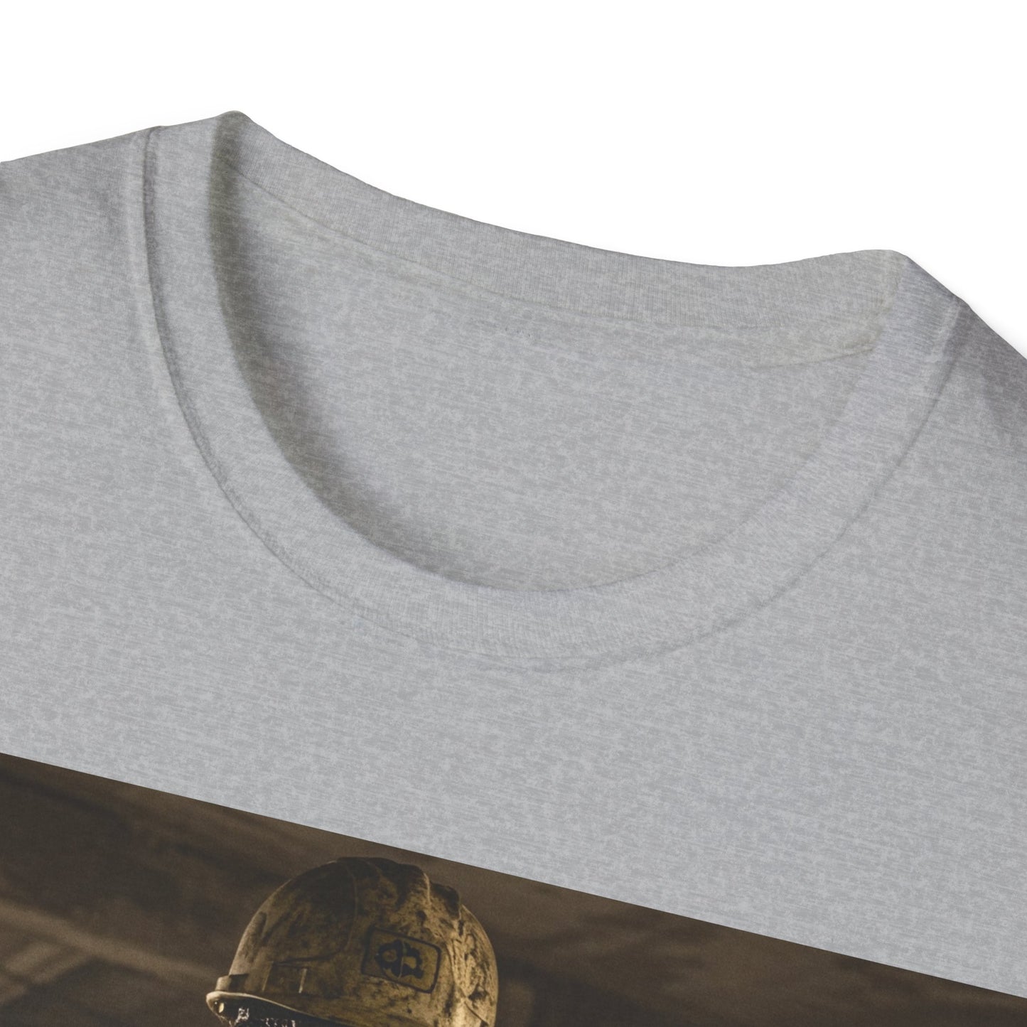 UK - Horror Themed Unisex Softstyle T-Shirt - Creepy Construction Design