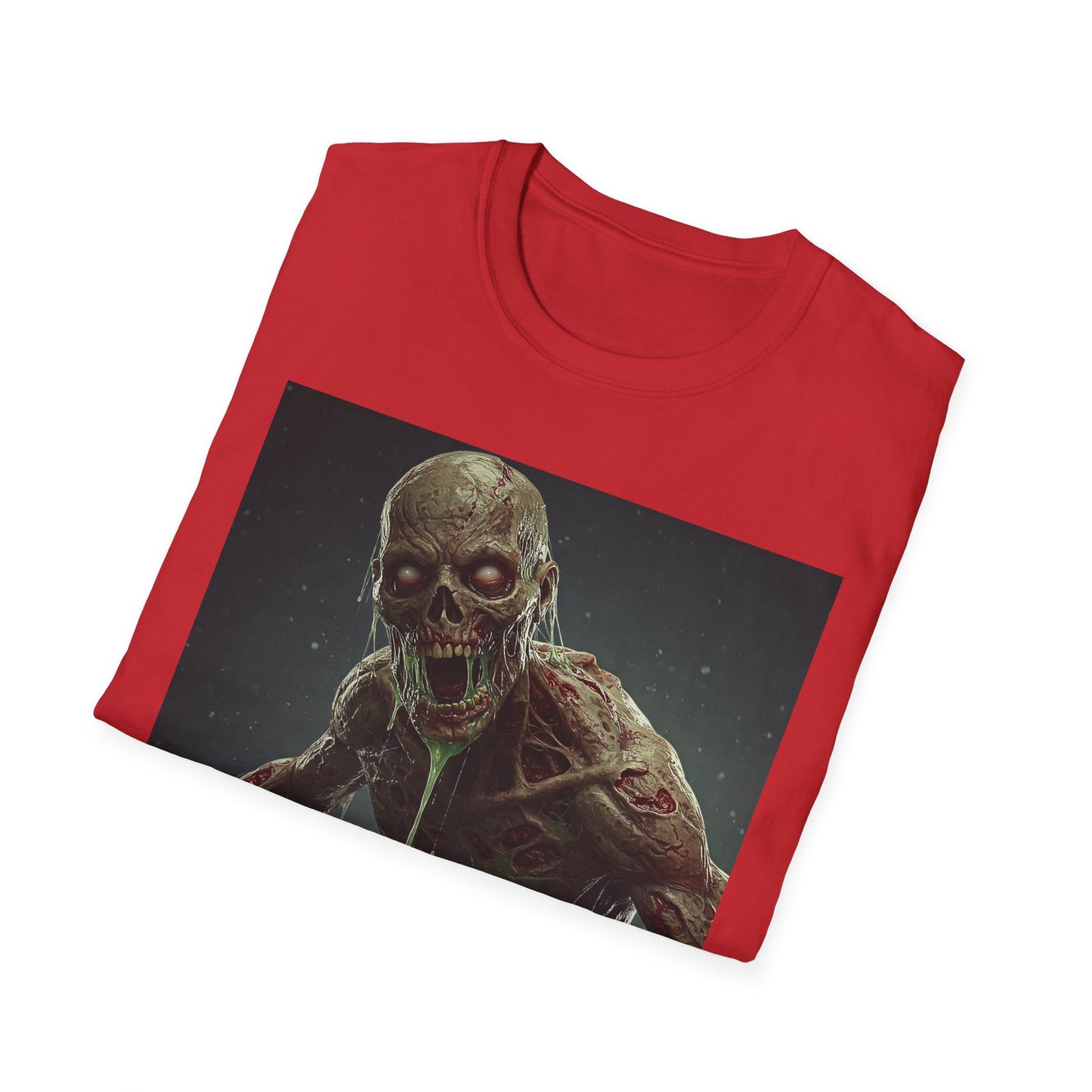 Apocalyptic Portrait Tee, bold, decaying zombie graphic