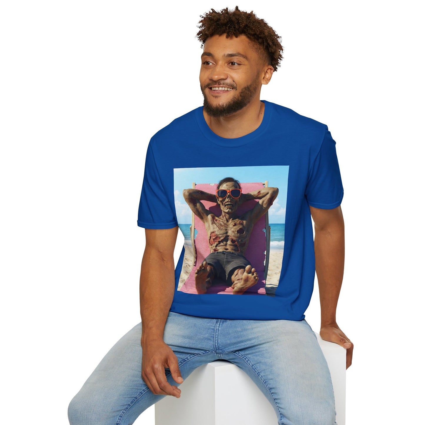 Beach Vibes Skeleton Unisex T-Shirt - Cool Summer Graphic Tee