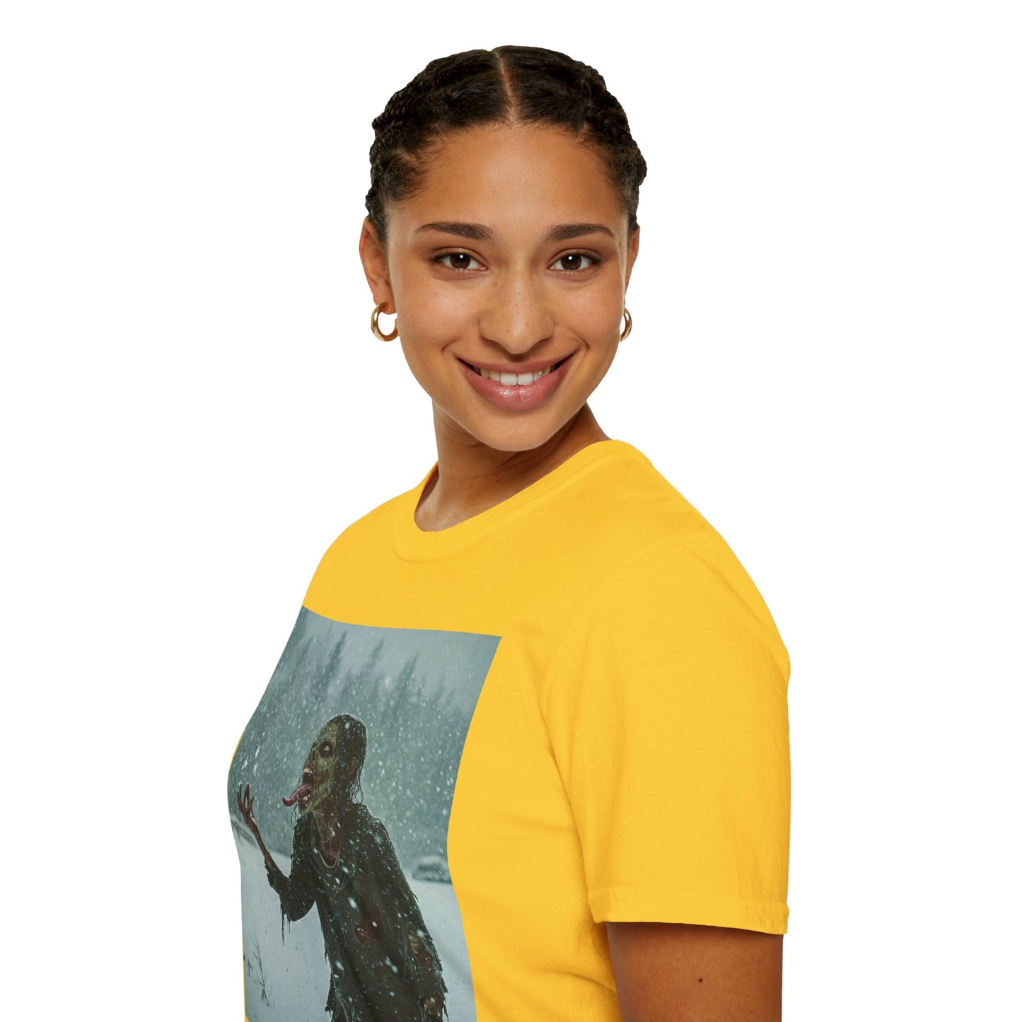 Chilling Horror Graphic Tee - Unisex Softstyle T-Shirt with Spooky Design