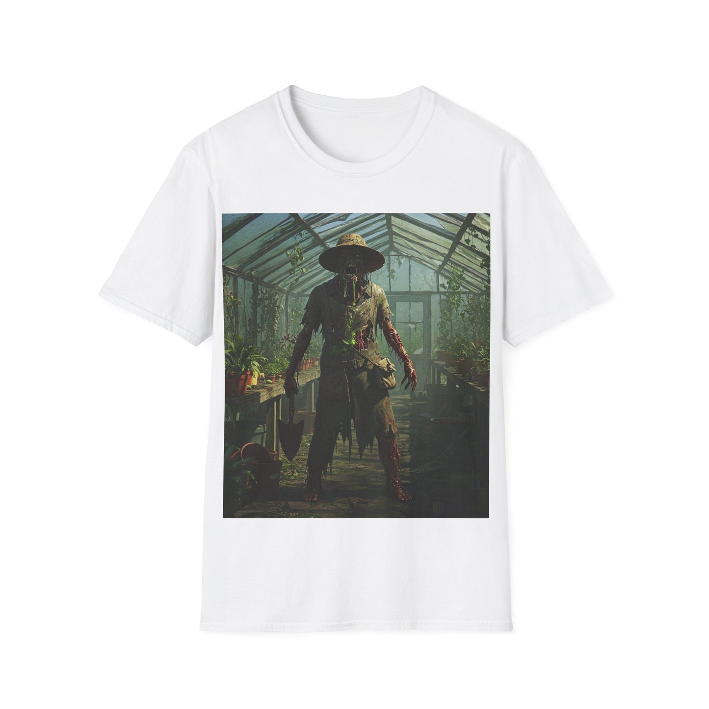UK - Unisex Softstyle T-Shirt - Gothic Scarecrow Graphic Tee