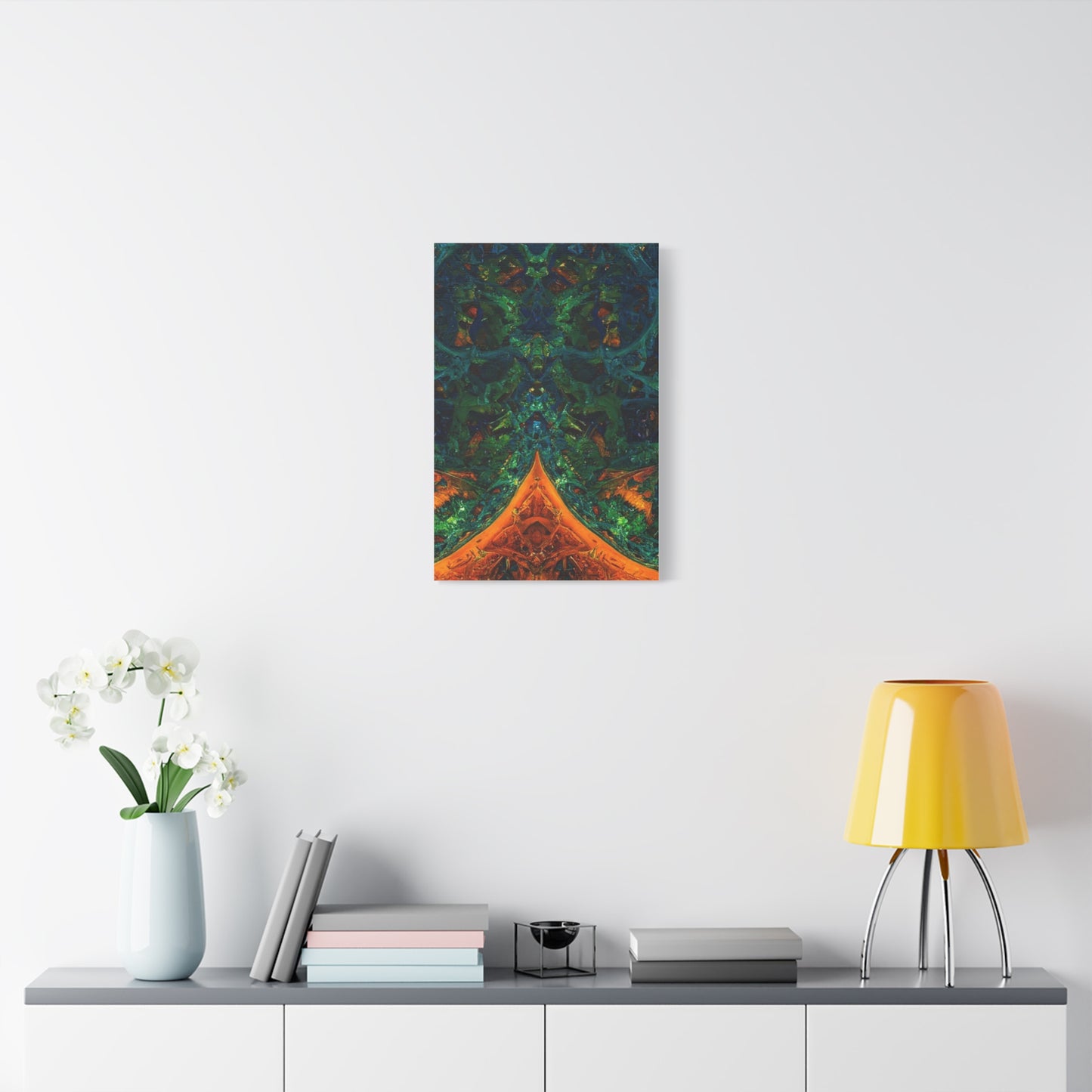 Vibrant Abstract Fractal Art Canvas Print