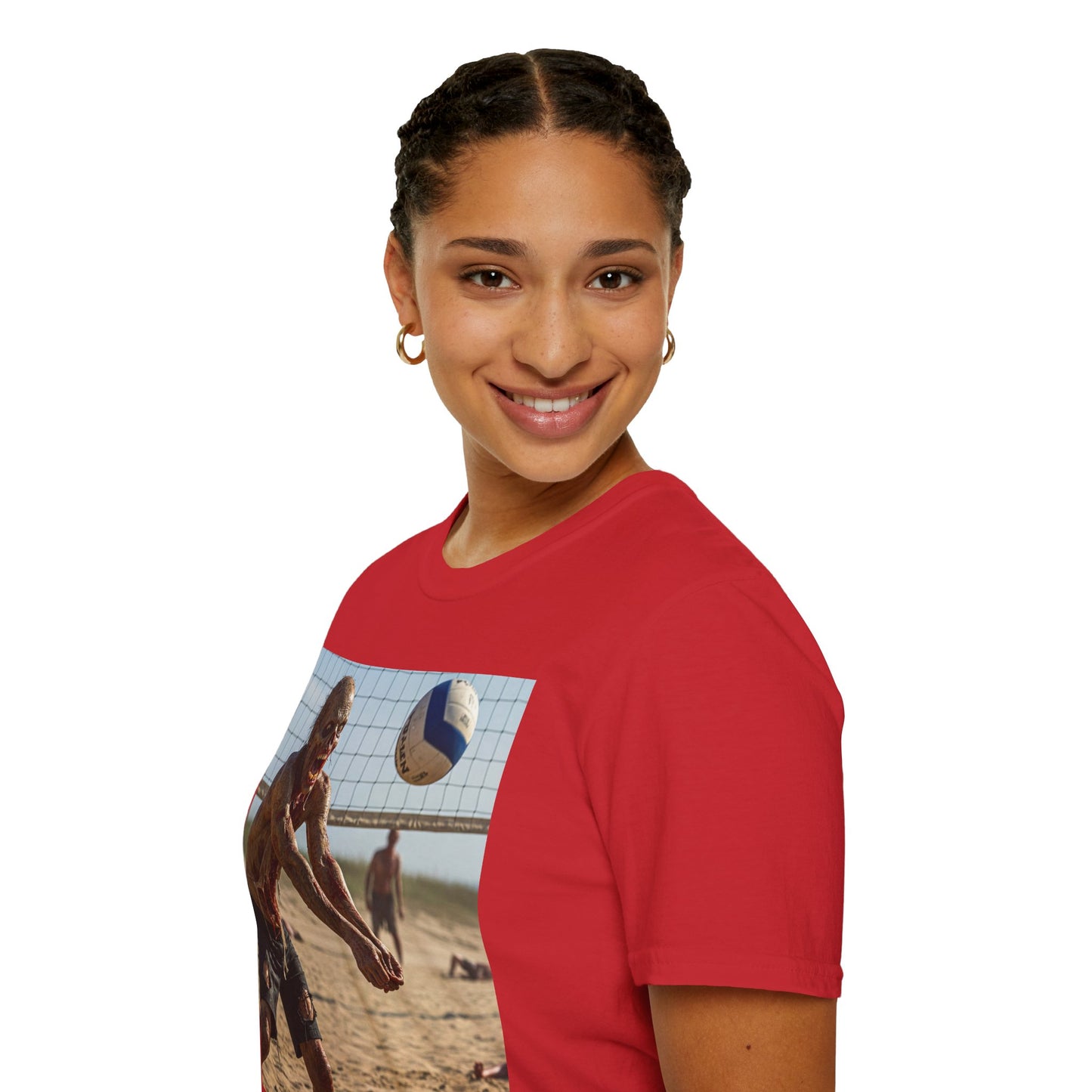 Beach Volleyball Unisex Softstyle T-Shirt - Perfect for Summer Fun and Sports Lovers