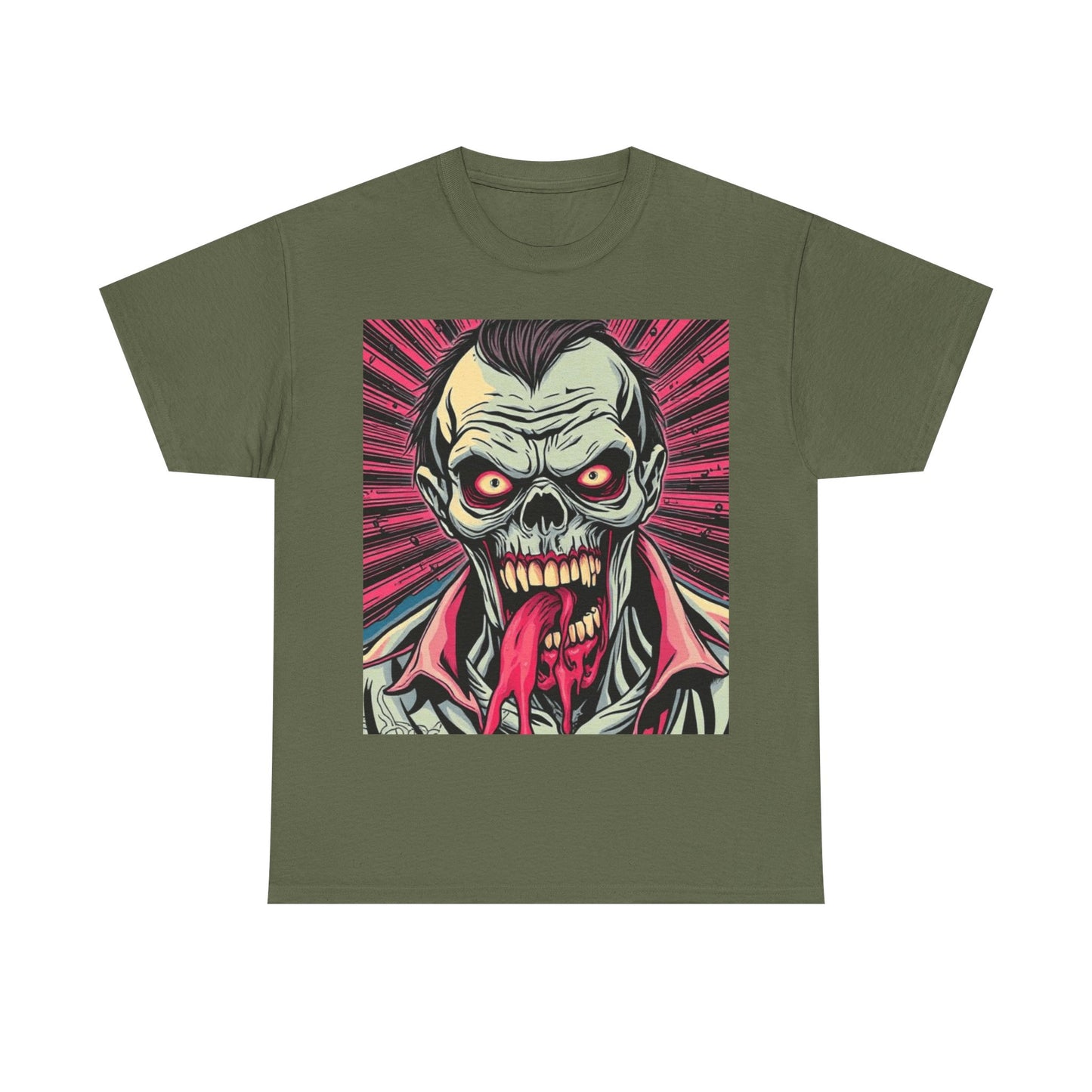 UK - Vintage Horror Graphic Unisex Heavy Cotton Tee