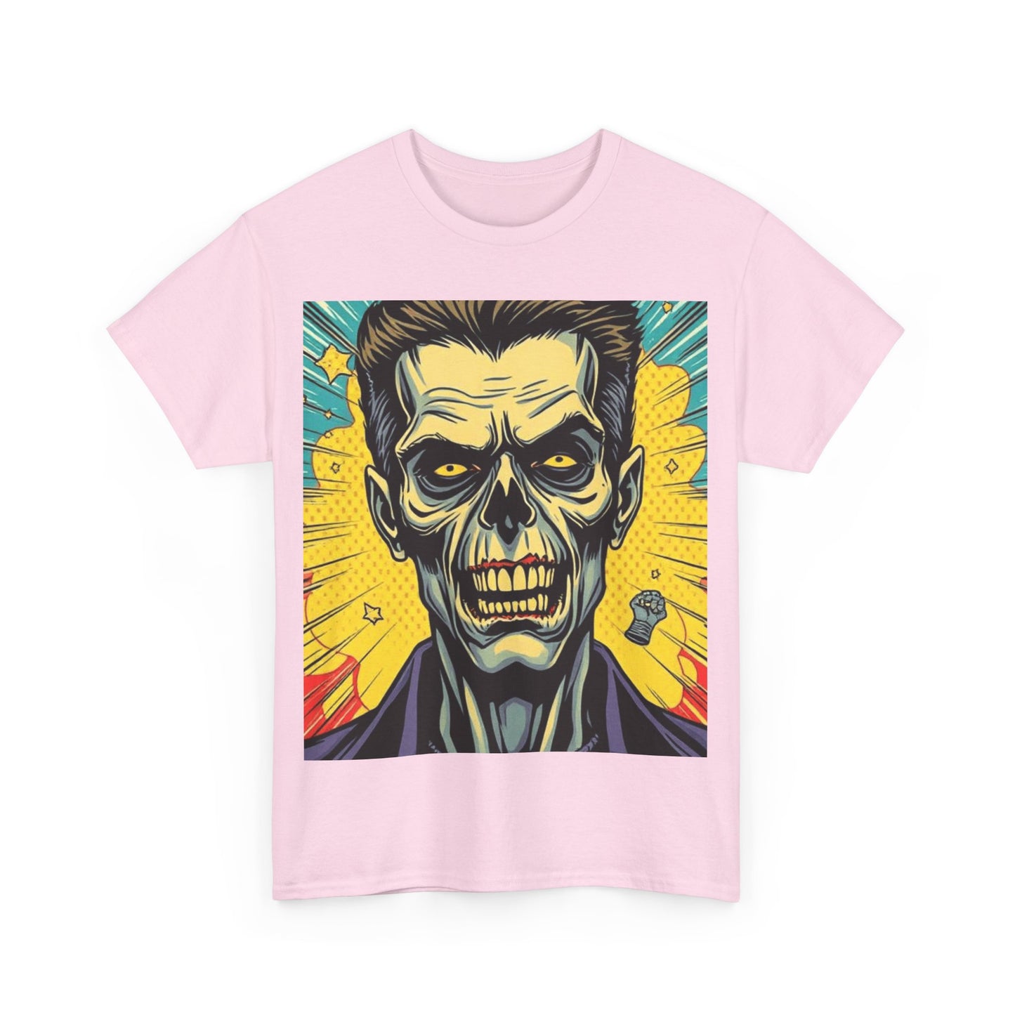 UK - Retro Skull Graphic Unisex Heavy Cotton Tee