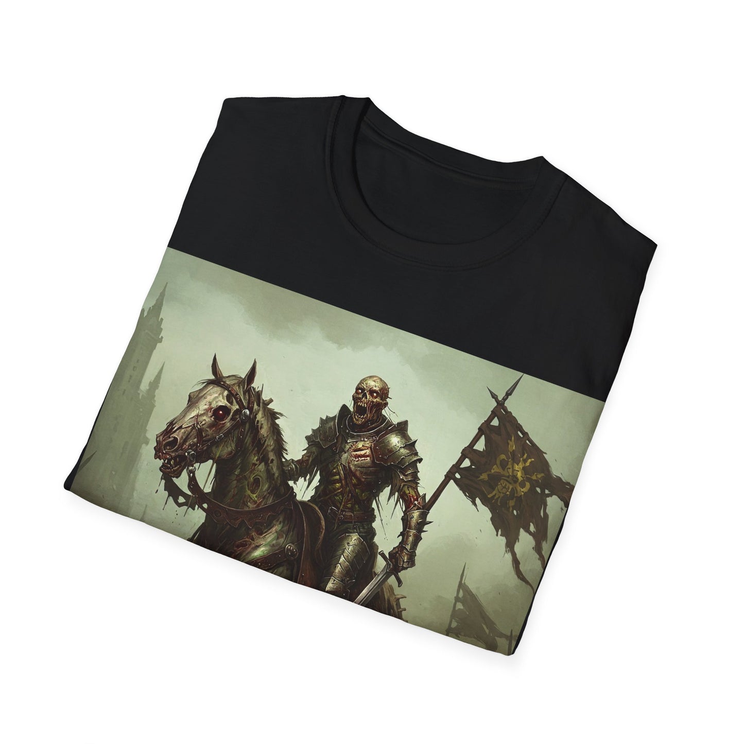 UK - Epic Knight Riding T-Shirt - Unisex Fantasy Graphic Tee