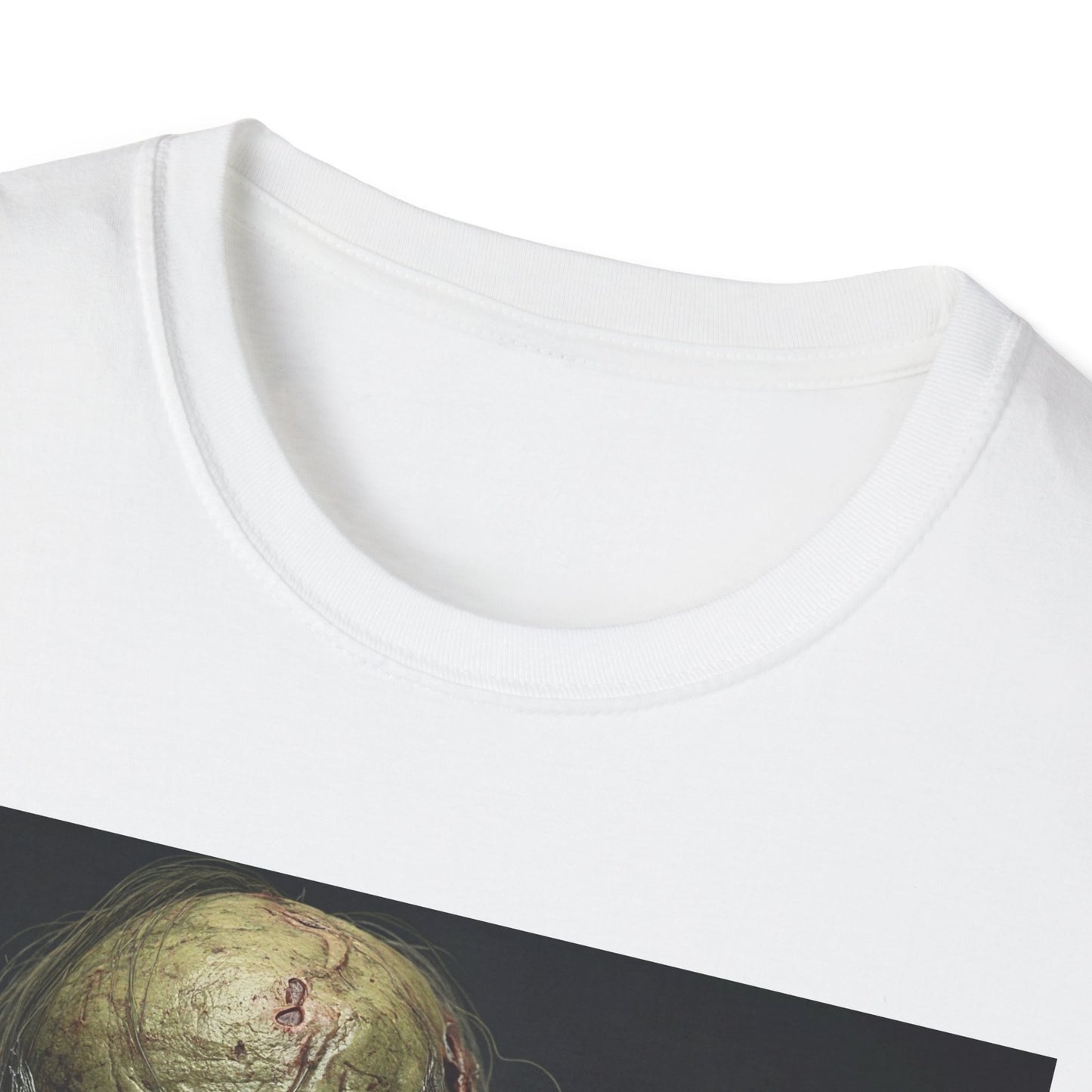 Apocalyptic Portrait Tee, bold, decaying zombie graphic