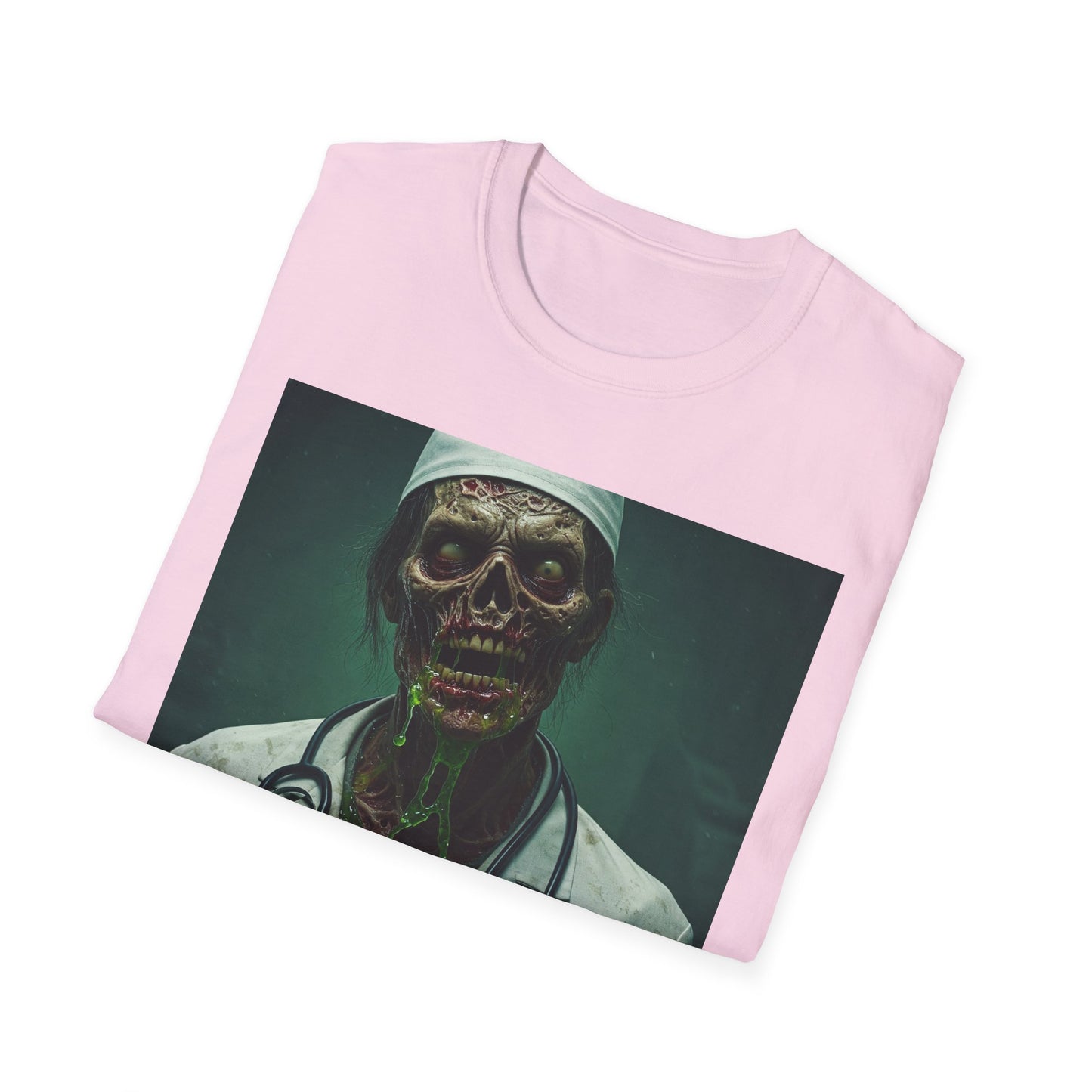 Zombie Doctor Unisex Softstyle T-Shirt - Perfect for Halloween and Horror Fans
