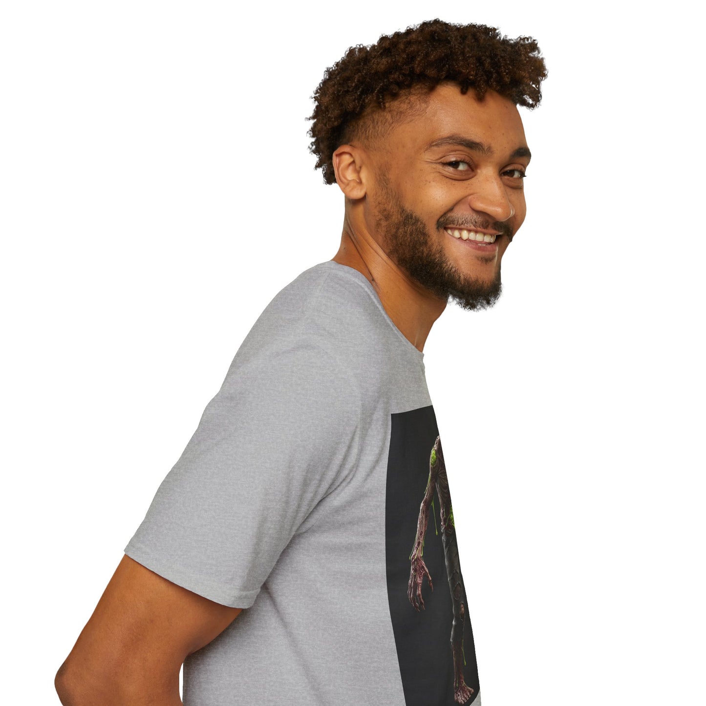 Zombie Graphic Unisex Softstyle T-Shirt - Perfect for Halloween and Horror Fans