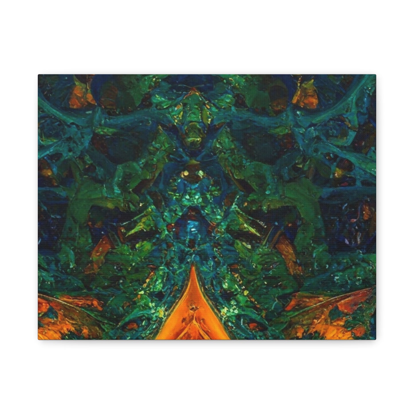 Vibrant Abstract Fractal Art Canvas Print