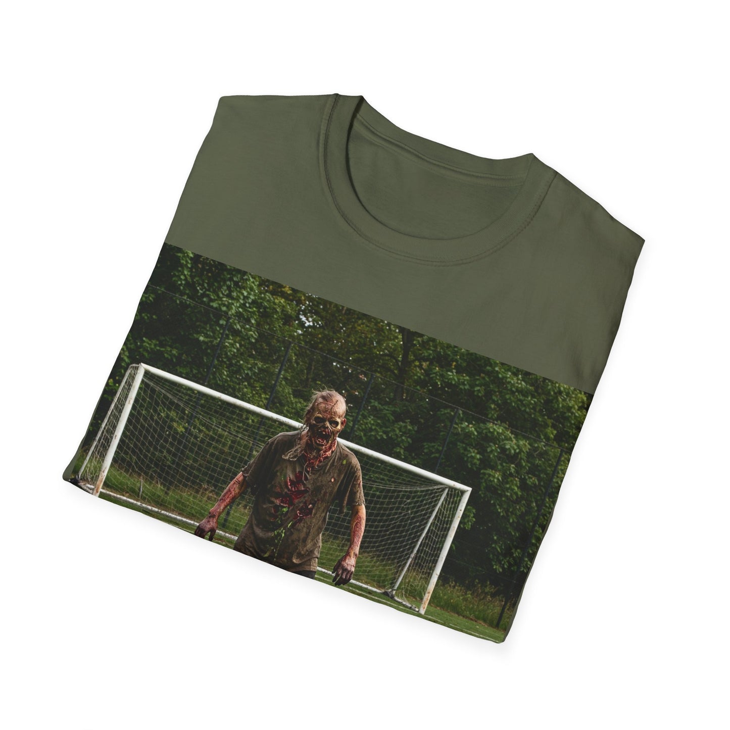 UK - Soccer Themed Unisex Softstyle T-Shirt - Perfect for Sports Lovers