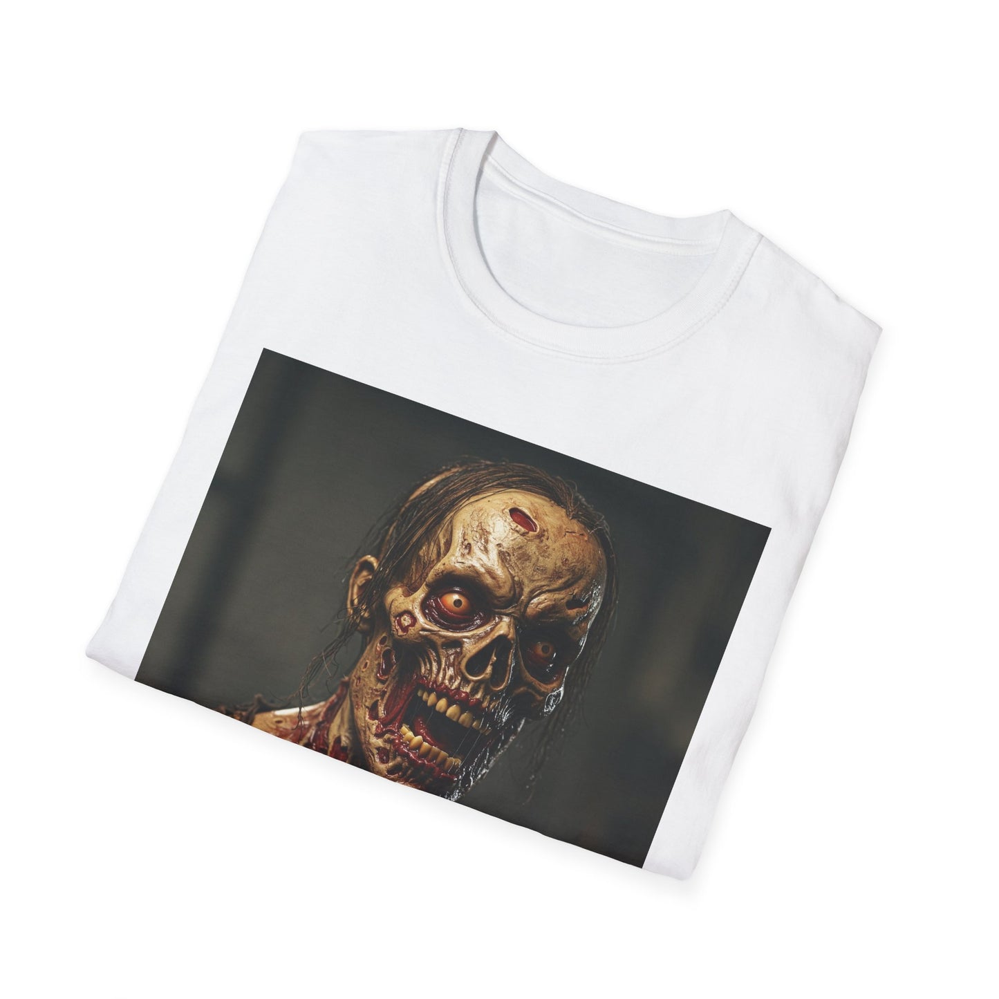 Apocalyptic Portrait Tee, bold, decaying zombie graphic