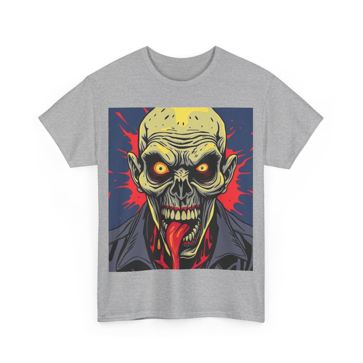 UK - Zombie Graphic Tee - Unisex Heavy Cotton T-Shirt for Horror Fans