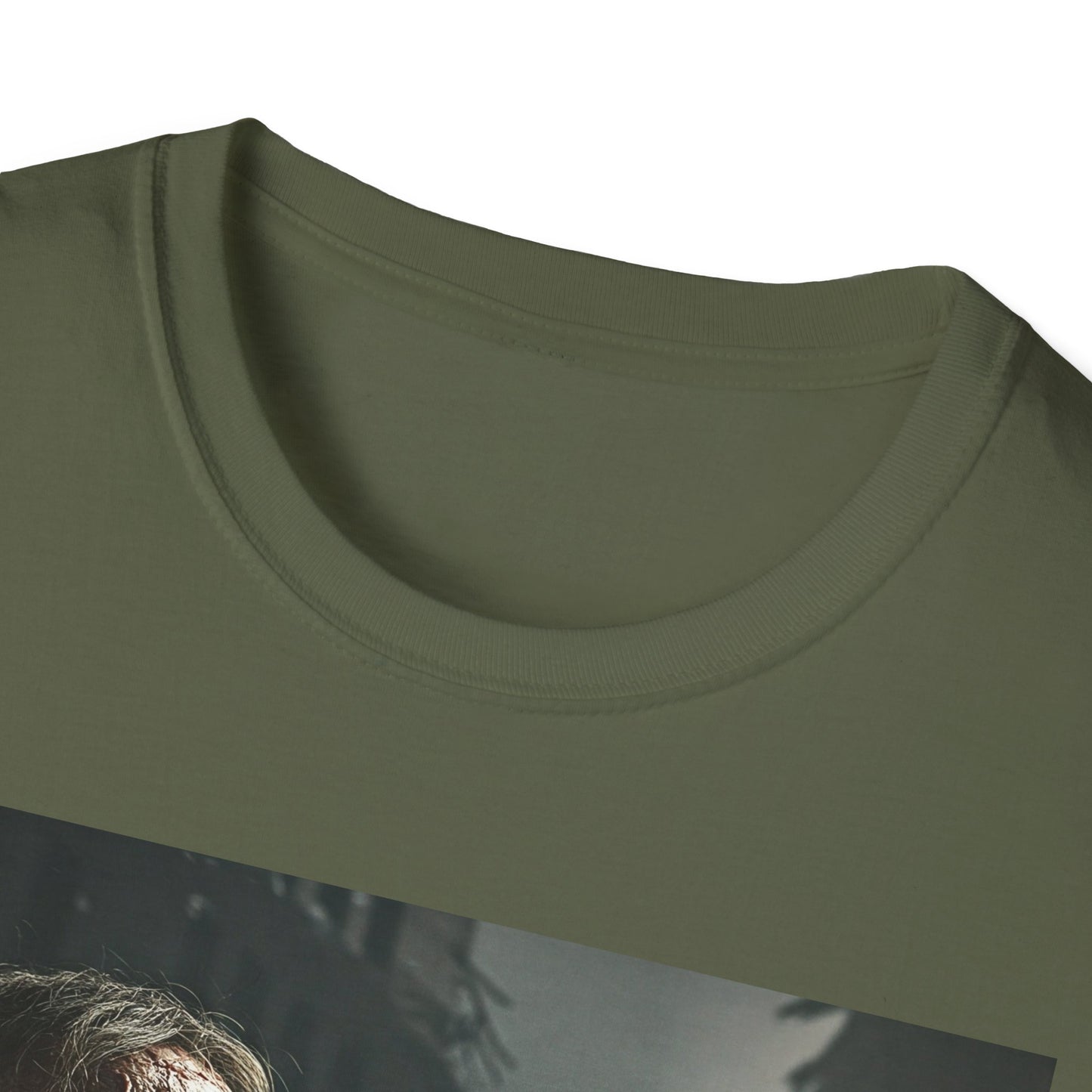 Apocalyptic Portrait Tee, bold, decaying zombie graphic
