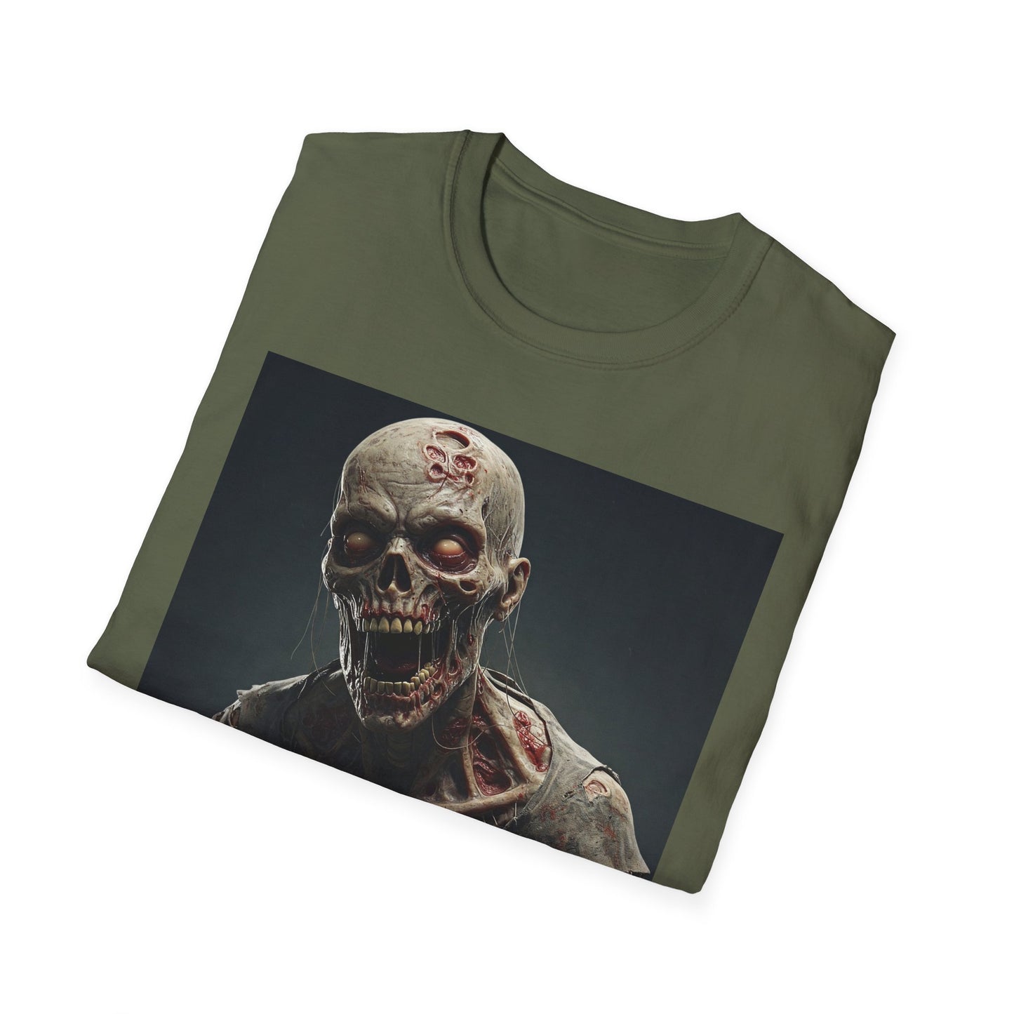 Zombie Graphic Unisex Softstyle T-Shirt | Perfect for Halloween and Horror Fans