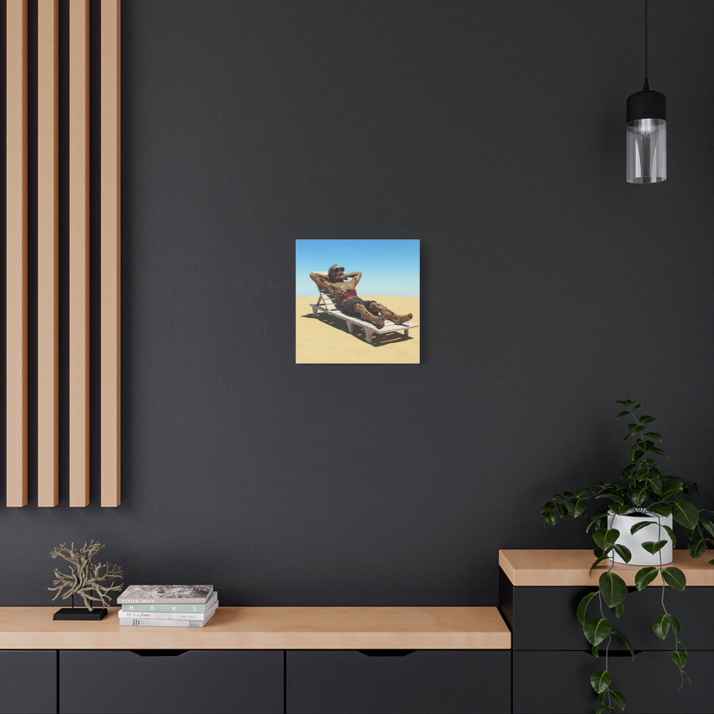 Zombie Beach Bум canvas art - Perfect for Halloween decor and unique gifts