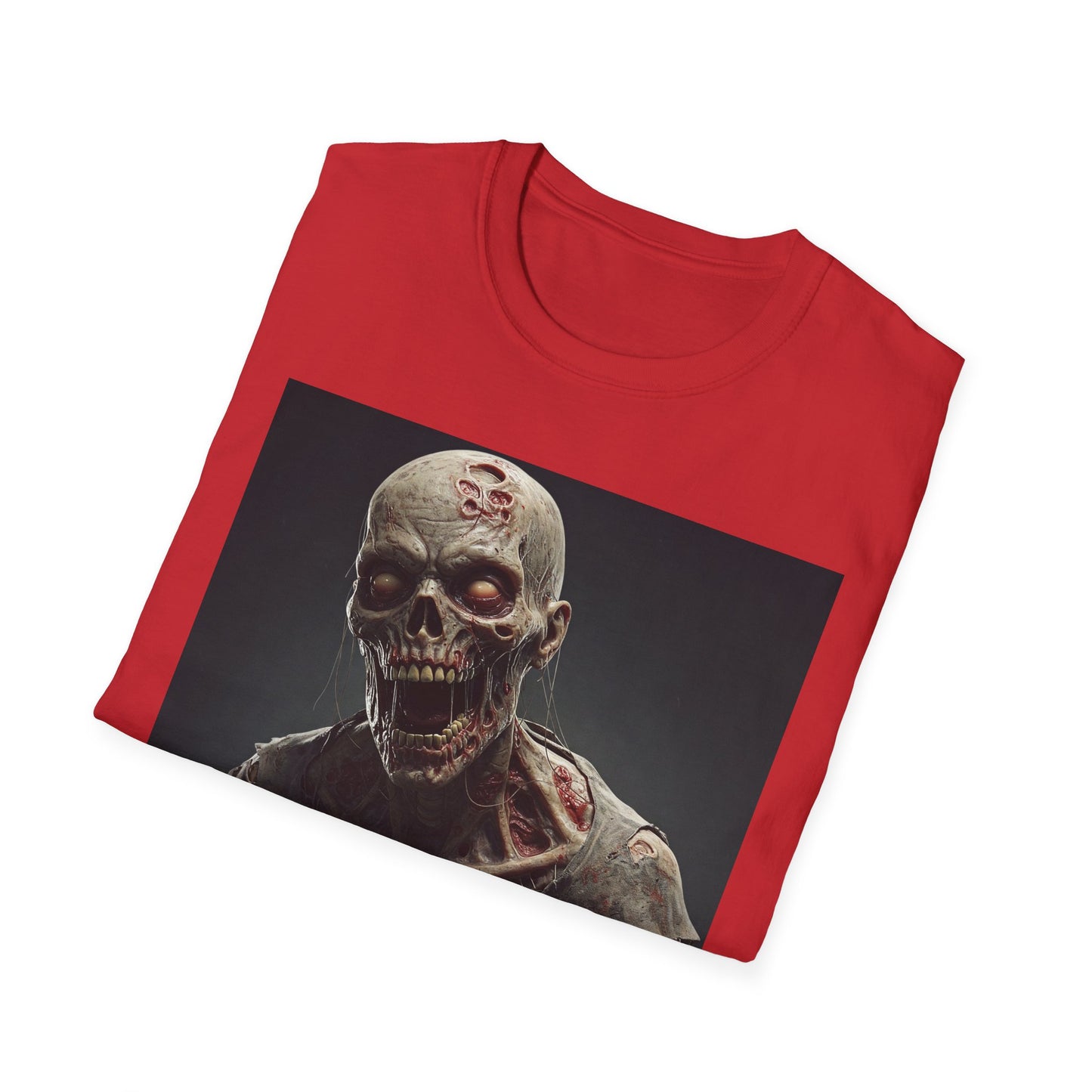 Zombie Graphic Unisex Softstyle T-Shirt | Perfect for Halloween and Horror Fans