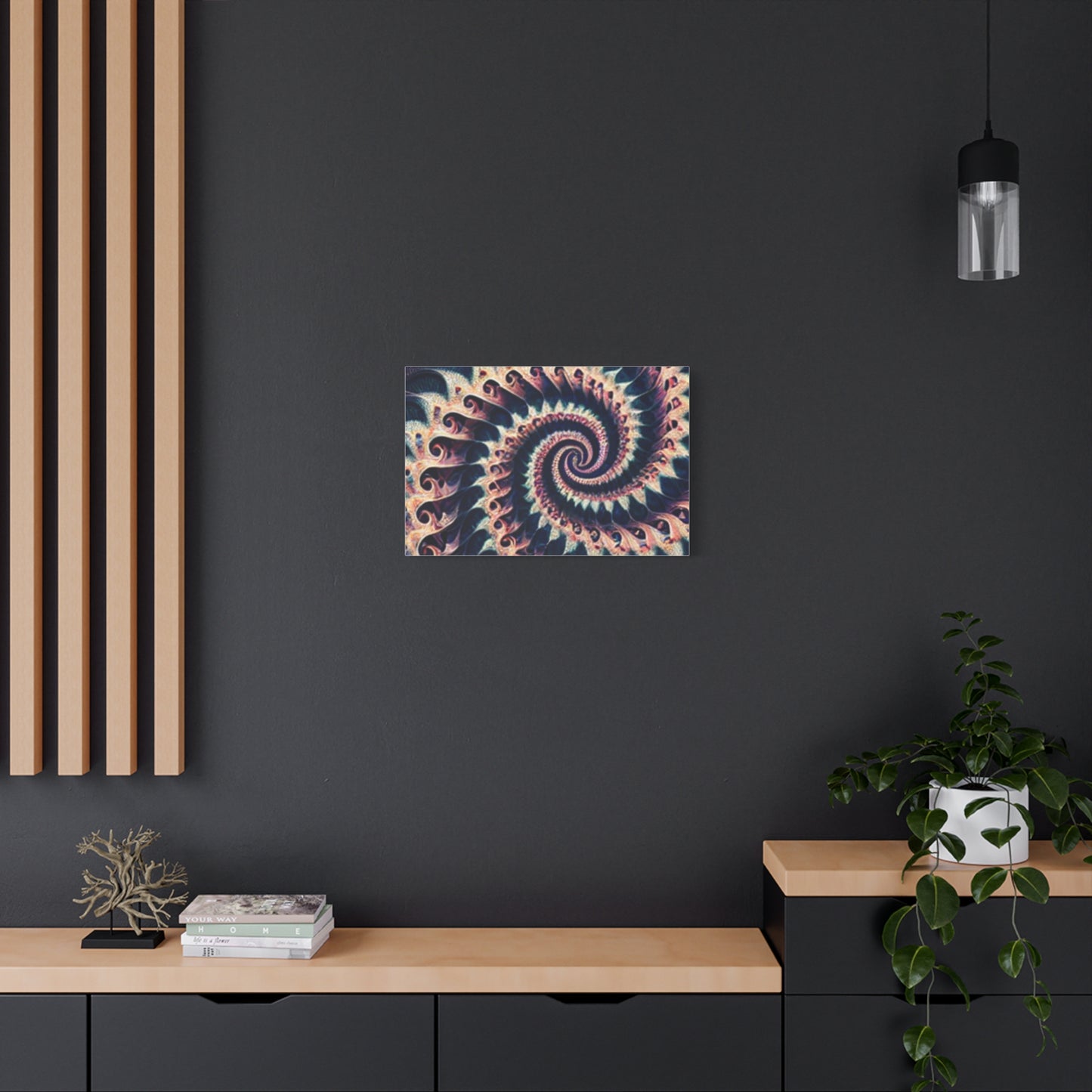 Abstract Spiral Art Canvas Print - Modern Home Decor for Art Lovers