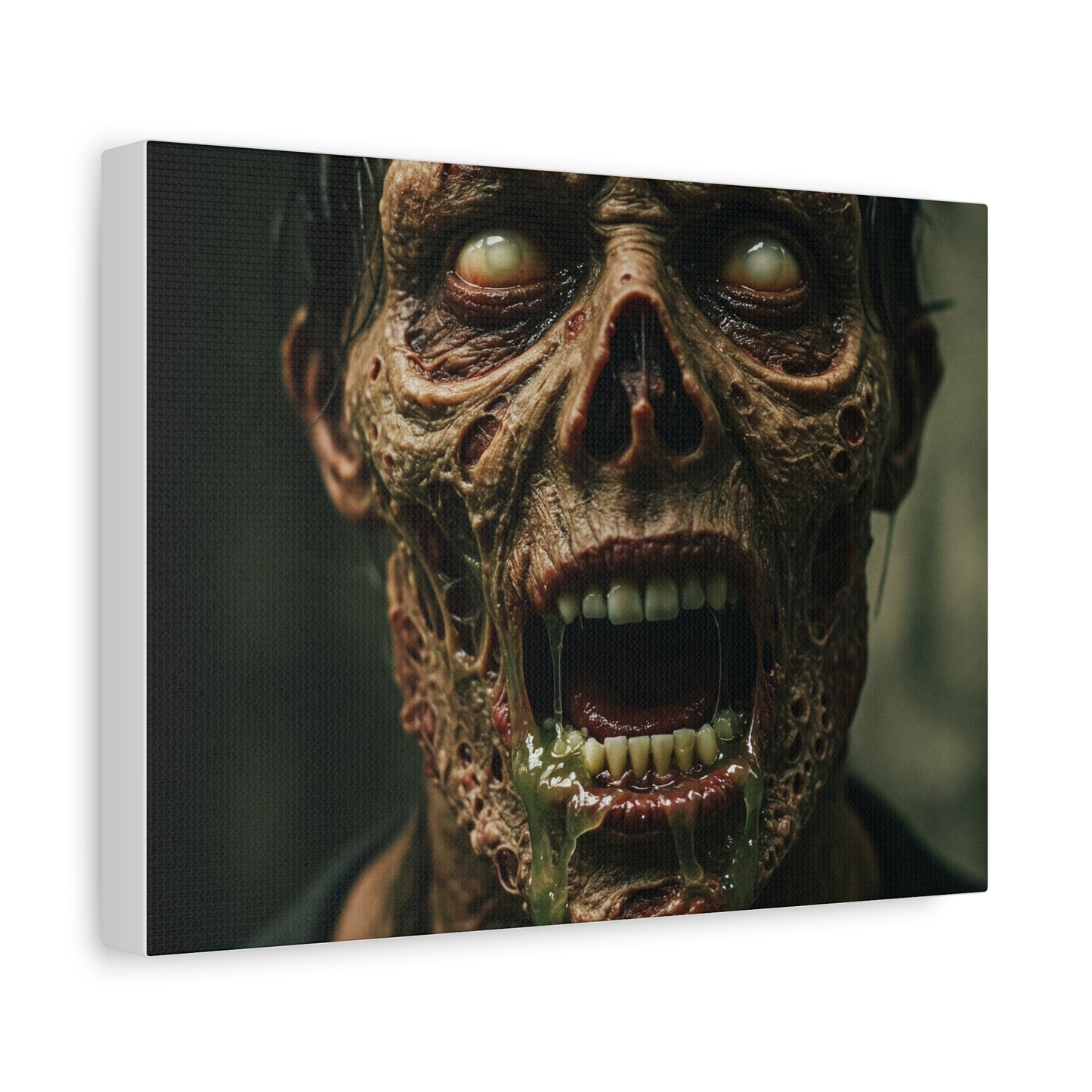 Creepy Zombie Canvas Art - Spooky Home Decor for Halloween Lovers
