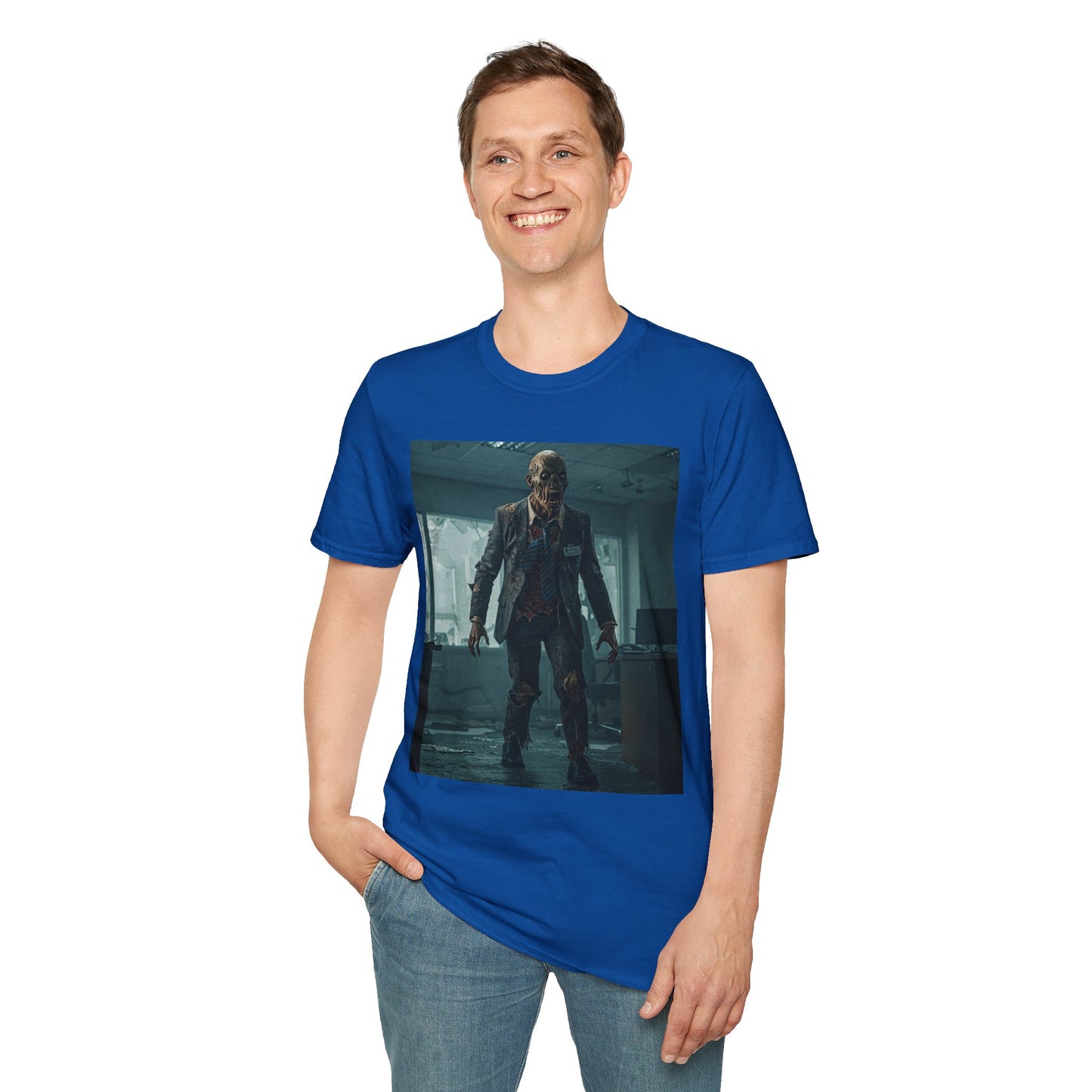 Zombie Apocalypse Unisex Softstyle T-Shirt - Perfect for Horror Fans and Parties