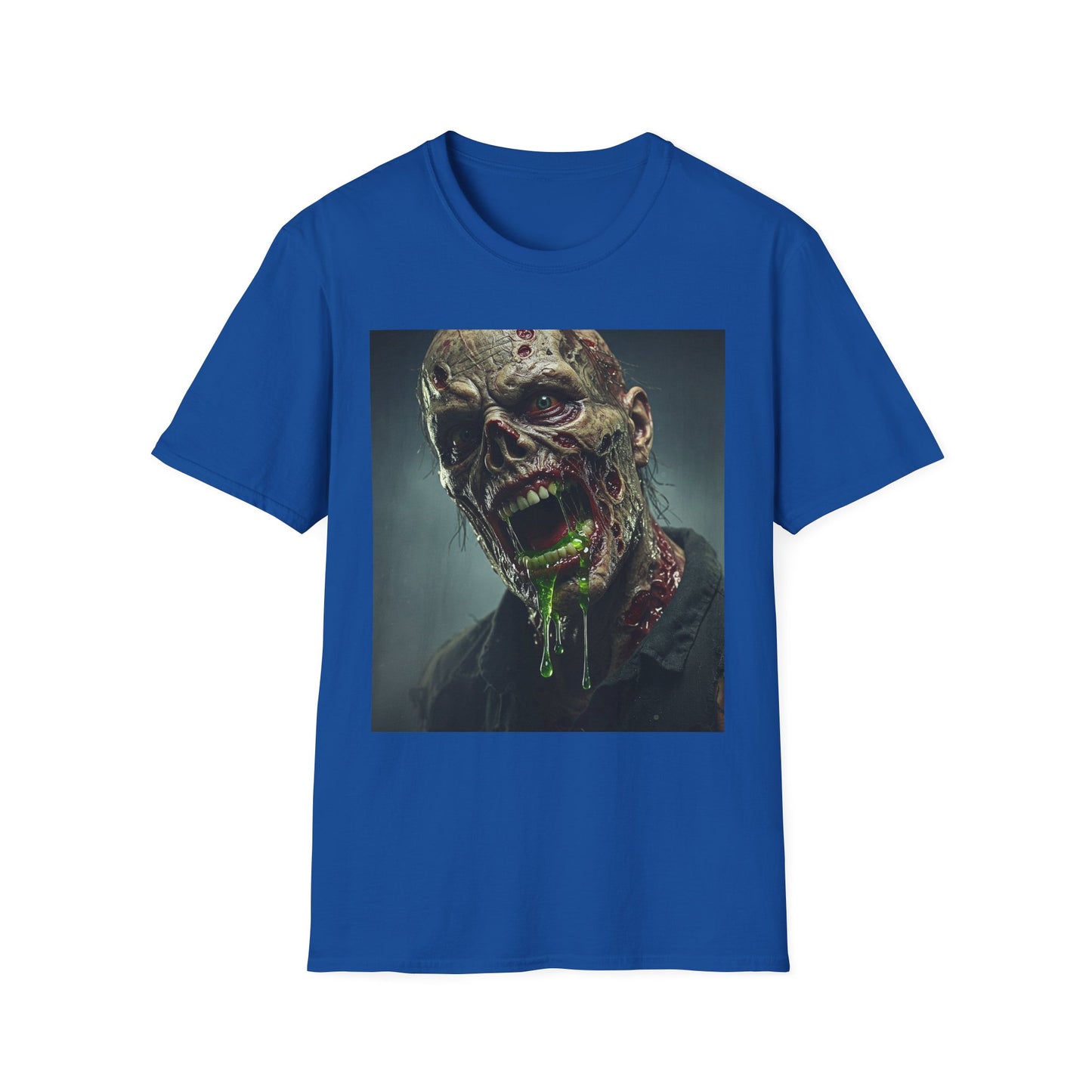 Apocalyptic Portrait Tee, bold, decaying zombie graphic