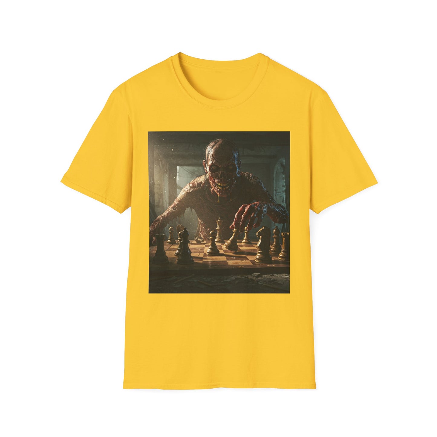 Vintage Chess Monster Unisex Softstyle T-Shirt - Perfect for Game Nights and Fantasy Fans