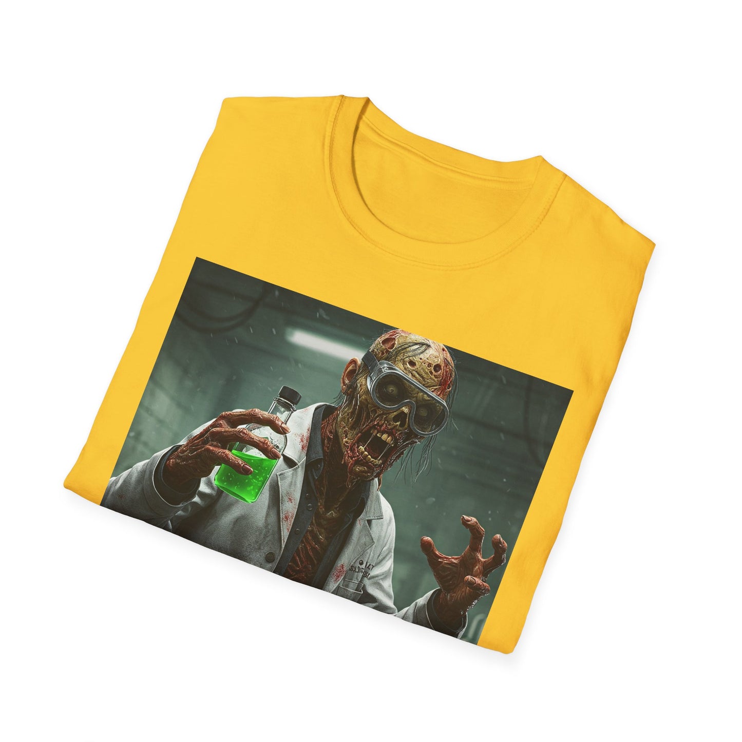 Creepy Scientist Unisex Softstyle T-Shirt | Halloween Horror Tee
