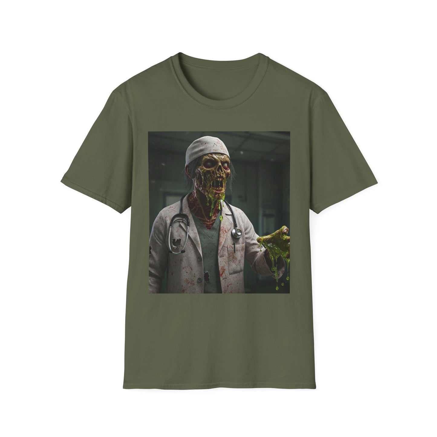 Zombie Doctor Graphic T-Shirt | Unisex Horror Tee for Halloween