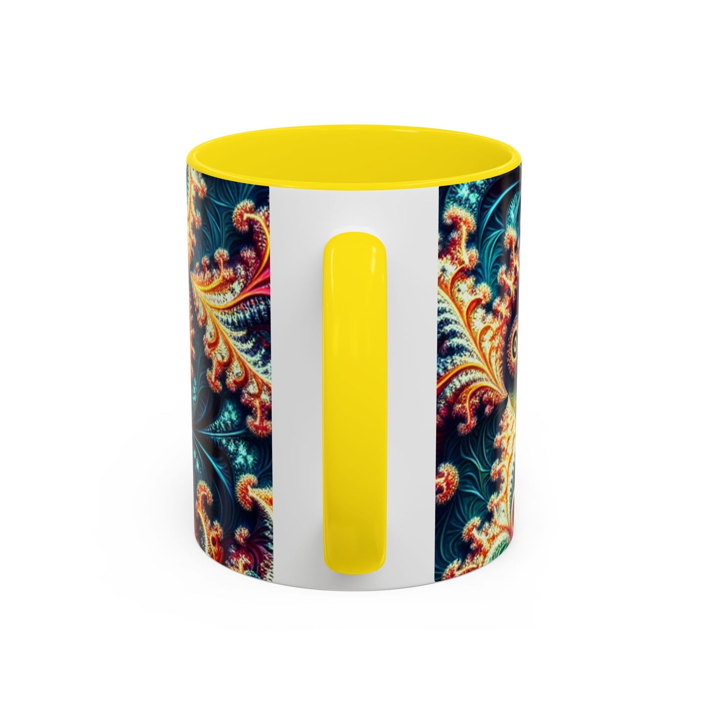 Vibrant Swirl Accent Coffee Mug - 11oz & 15oz